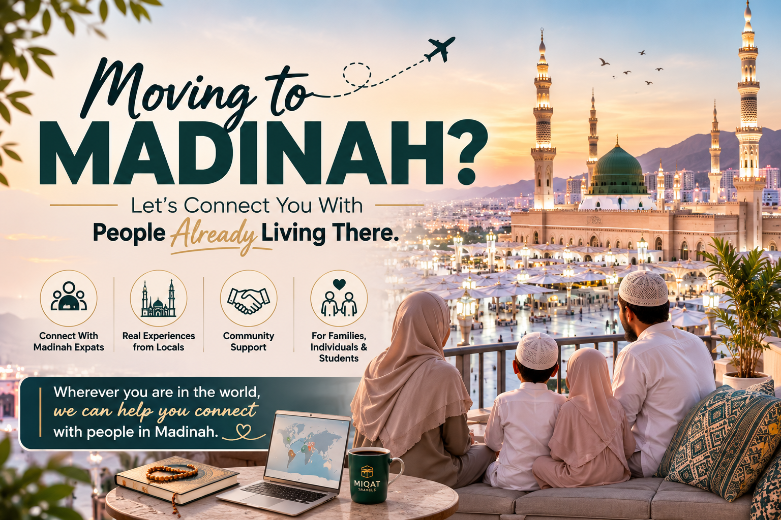 Muslim family considering moving to Madinah and connecting with the expat community