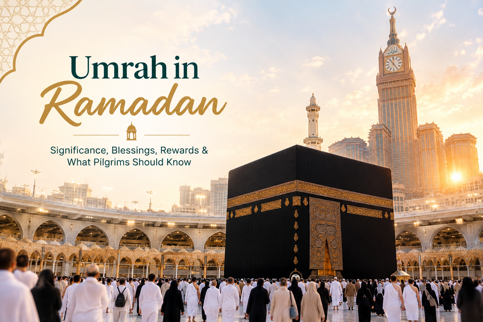 Umrah in Ramadan pilgrims at Masjid al-Haram in Makkah
